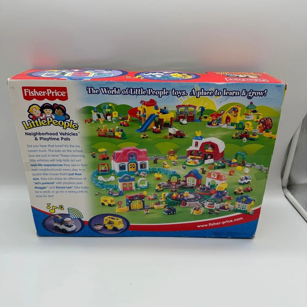 Little People 2004 Super Set Neighborhood Vehicles & Playtime Pals Open Box READ